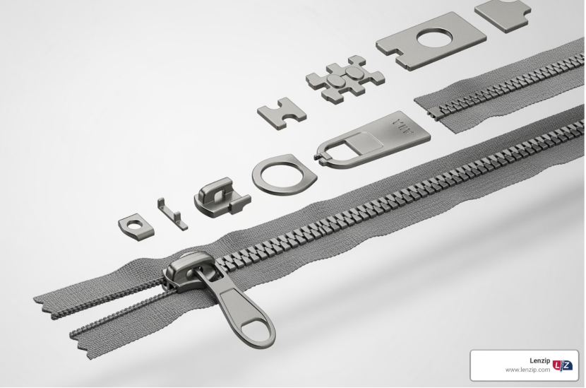zipper parts