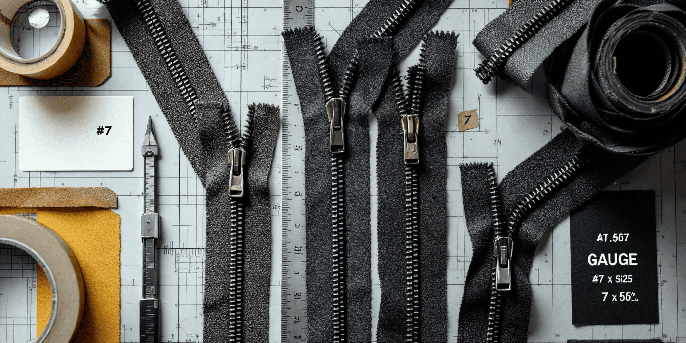 zippers gauge for sewing
