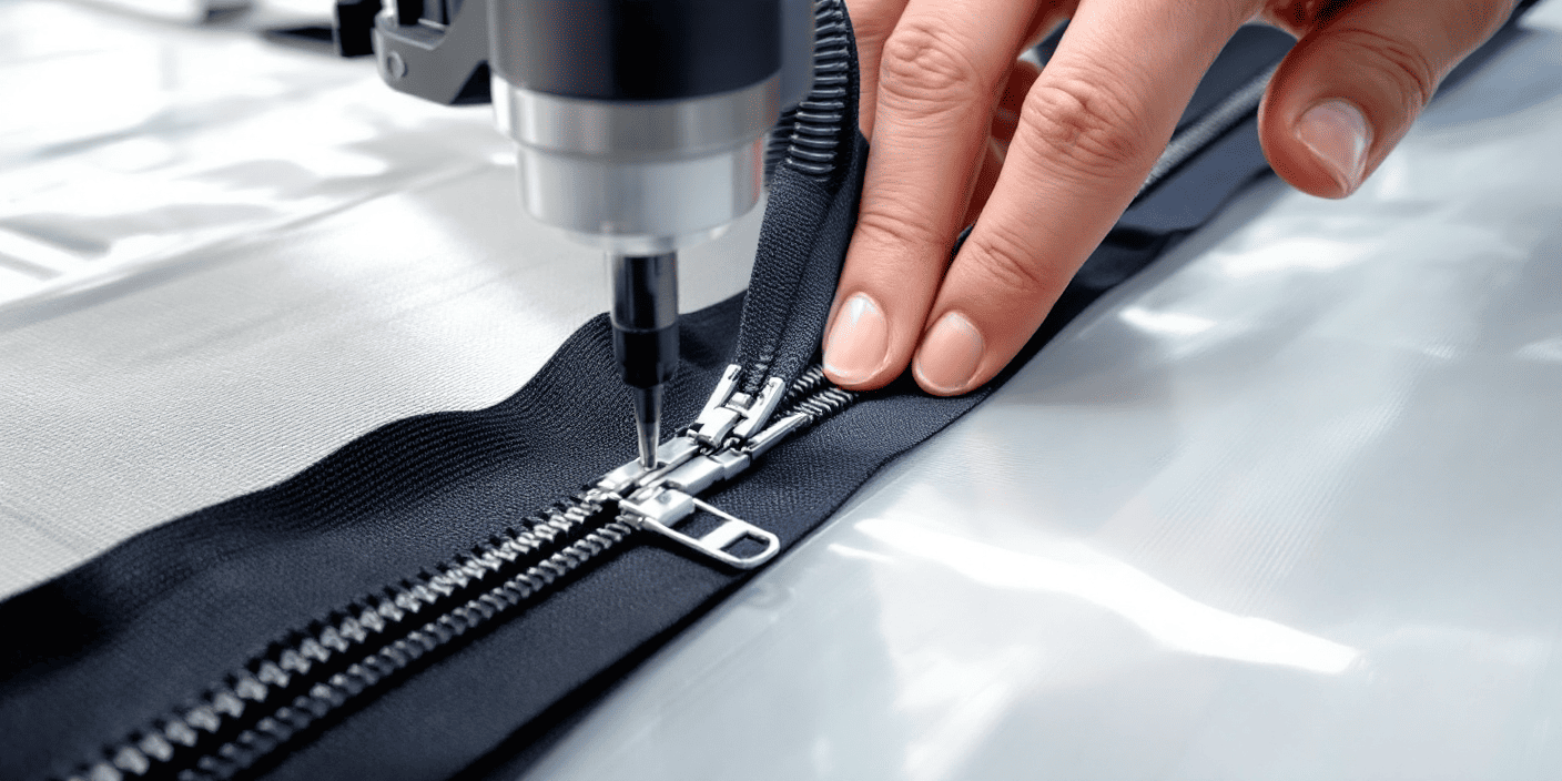 zipper for plastic wall