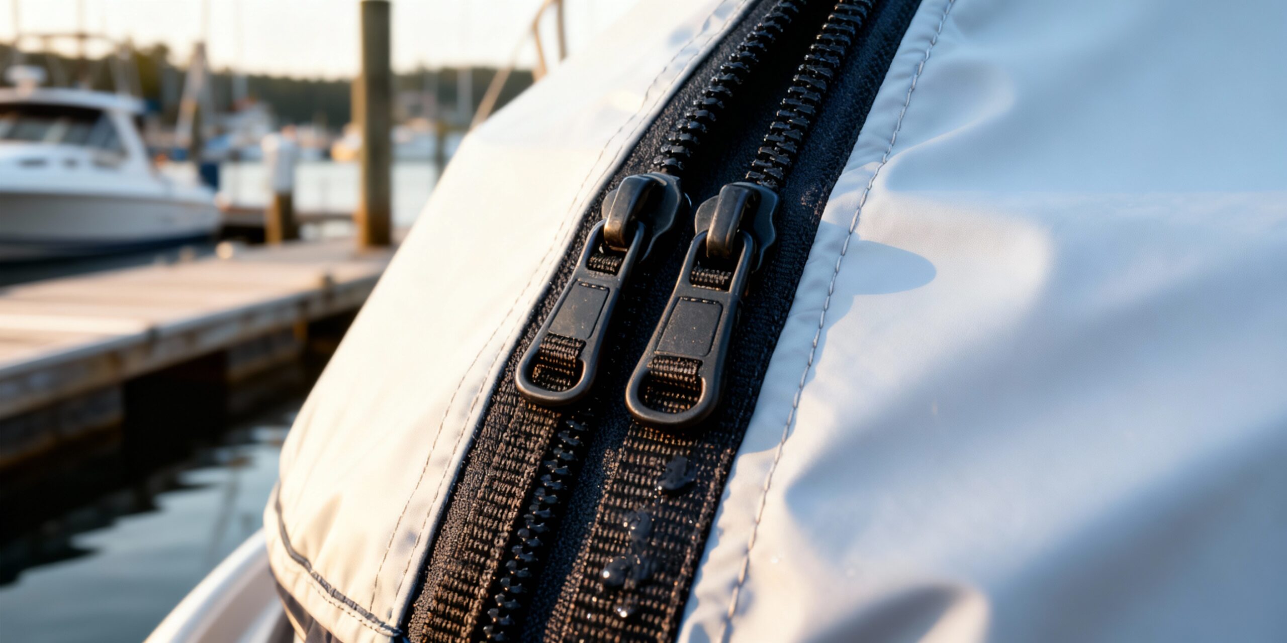 Strong zipper on suitcasae.